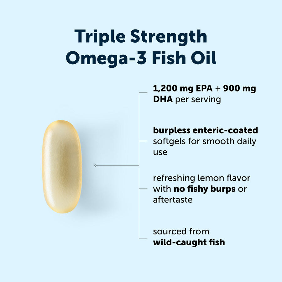 Micro Ingredients Triple Strength Omega 3 Fish Oil Supplements 4200mg Per Serving