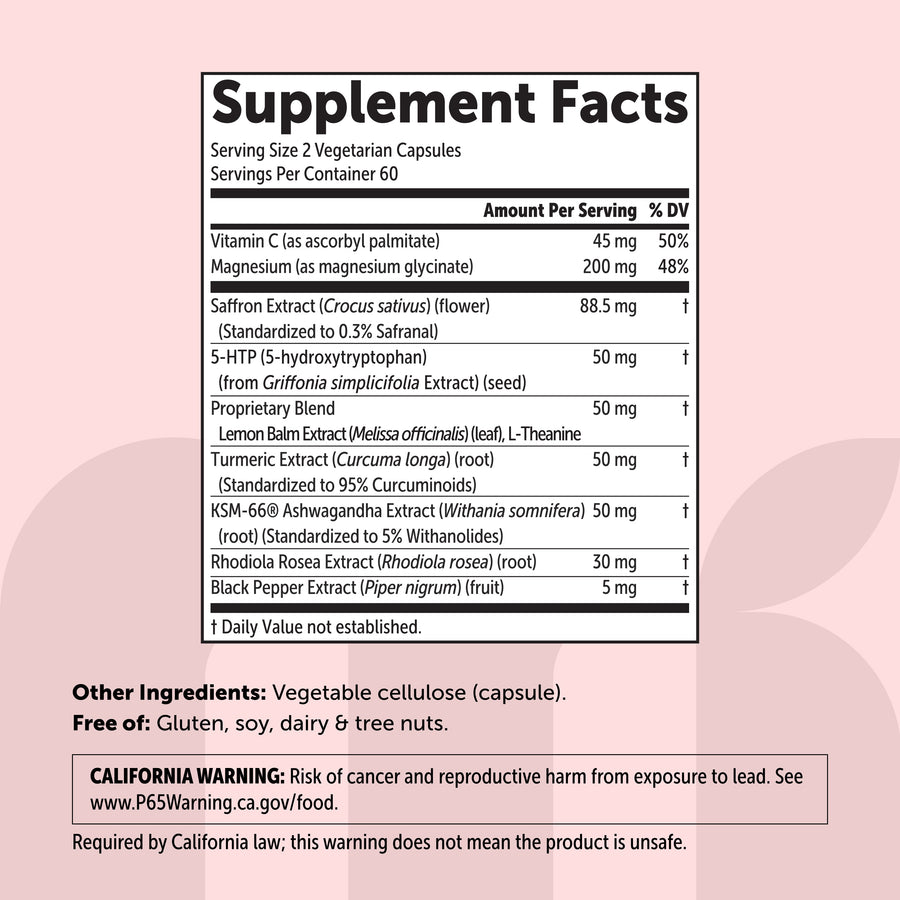 Micro Ingredients Saffron+ Advanced Supplements Veggie Capsules