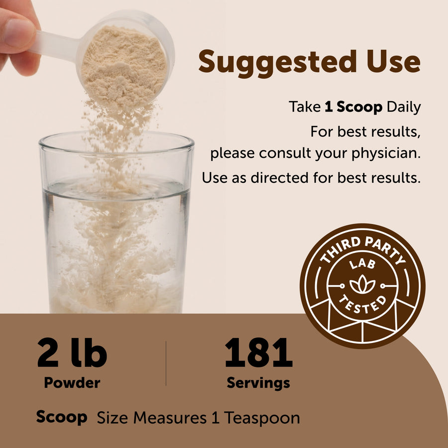 Micro Ingredients Organic Psyllium Husk Powder, 2 Pounds (32oz) - Unflavored