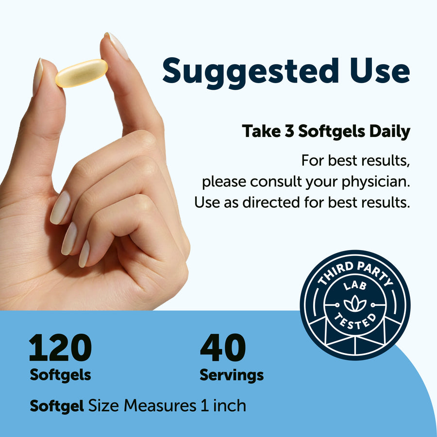 Micro Ingredients Triple Strength Omega 3 Fish Oil Supplements 4200mg Per Serving