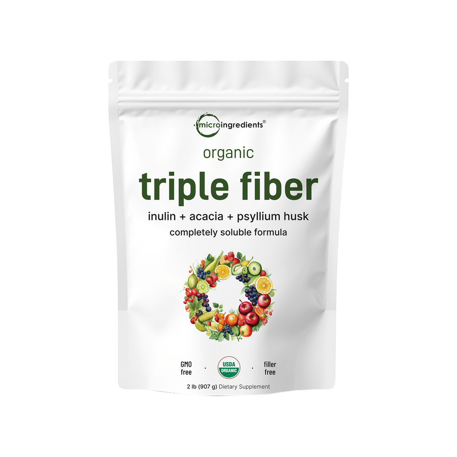Micro Ingredients Organic Triple Fiber Powder, 2lb