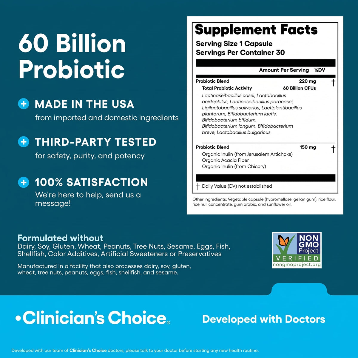 60 Billion Probiotic — Clinician's Choice