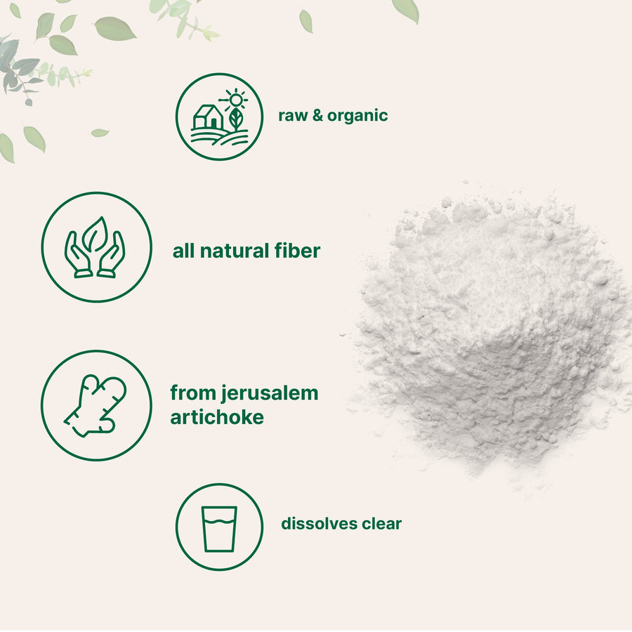 Micro Ingredients Unflavored Organic Inulin FOS Powder - 2.2 Pounds
