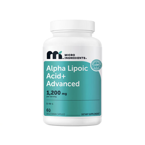 Micro Ingredients Alpha Lipoic Acid+ Advanced 1200mg 5-in-1 Complex, 60 Vegetarian Capsules