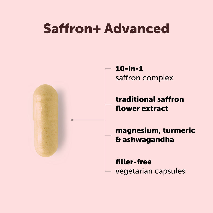 Micro Ingredients Saffron+ Advanced Supplements Veggie Capsules