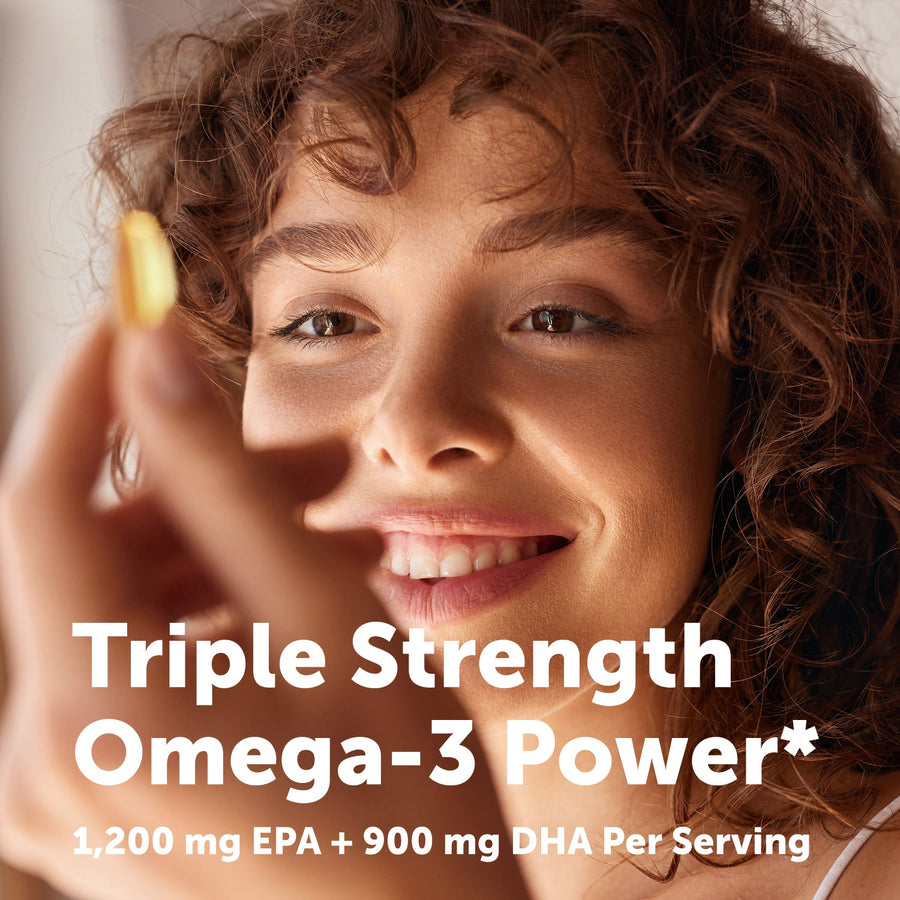 Micro Ingredients Triple Strength Omega 3 Fish Oil Supplements 4200mg Per Serving