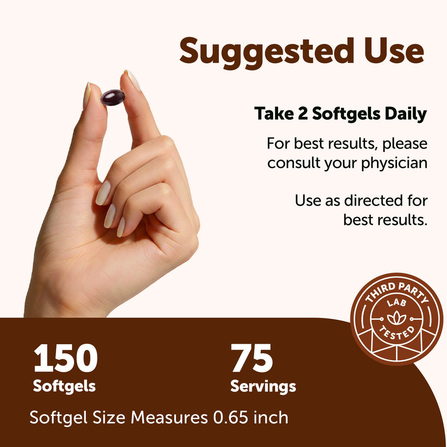 Micro Ingredients Ashwagandha + Black Pepper Extract with MCT Oil Softgels