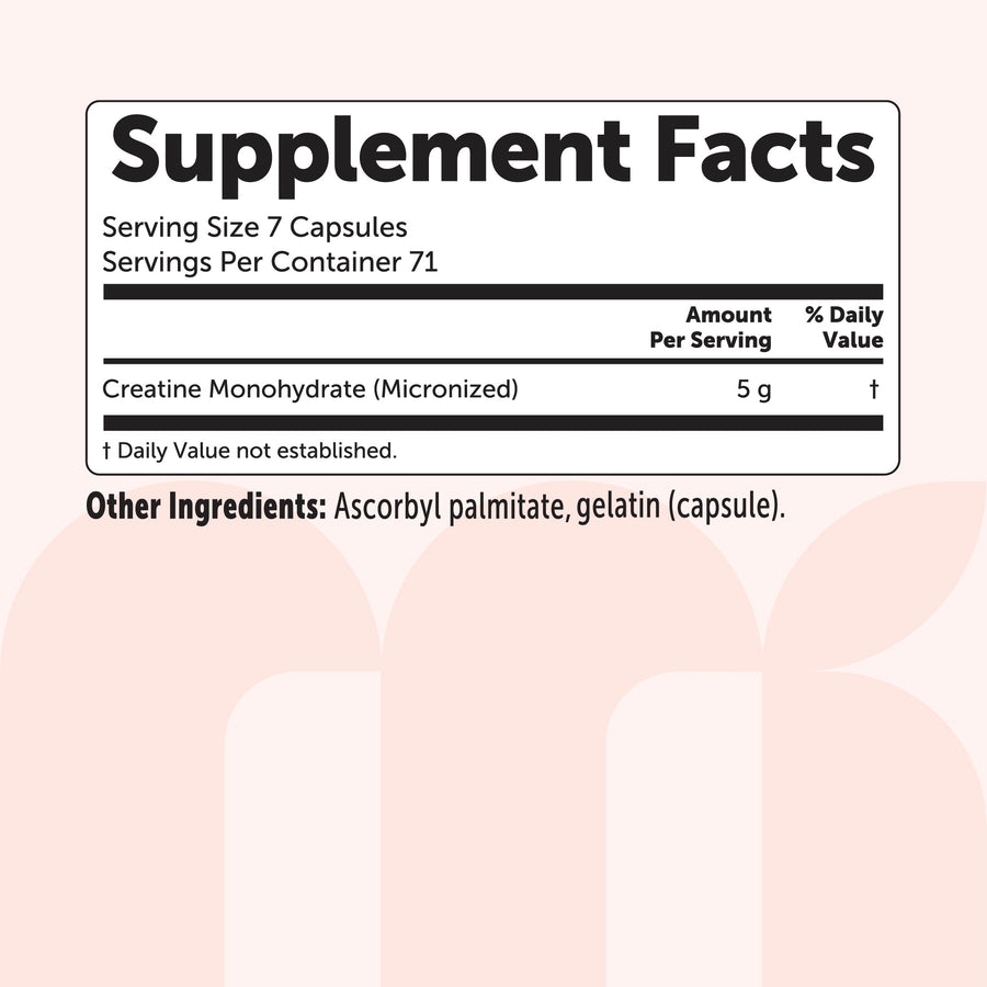 Micro Ingredients Creatine Monohydrate 5000mg Per Serving, 500 Capsules