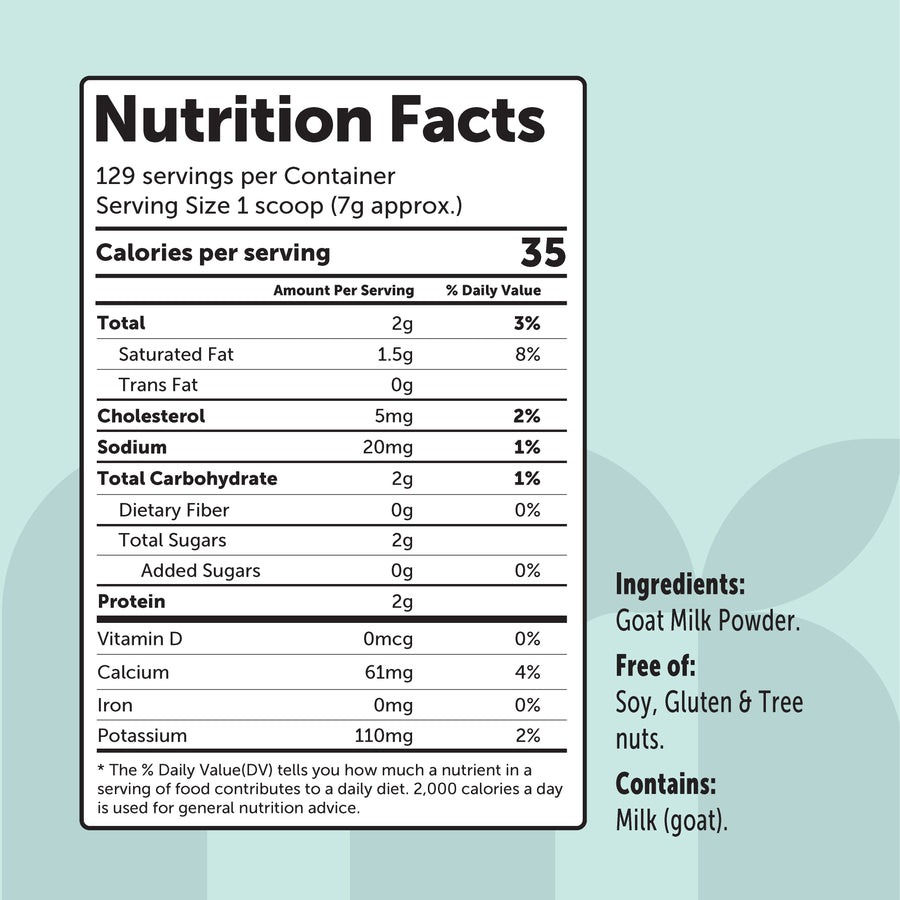 Micro Ingredients Goat Milk Powder, Rich in Protein, Calcium, & Probiotics