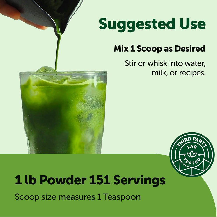 Micro Ingredients Organic Matcha Green Tea Powder 1 Pound
