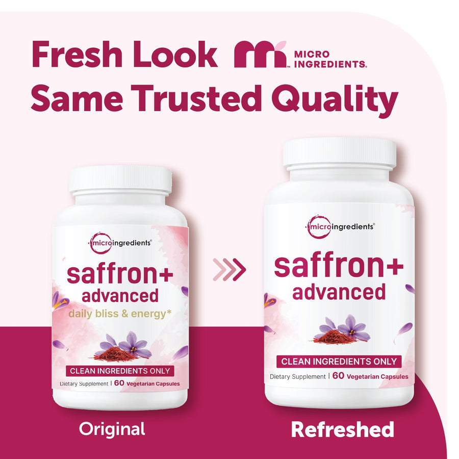 Micro Ingredients Saffron+ Advanced Supplements Veggie Capsules